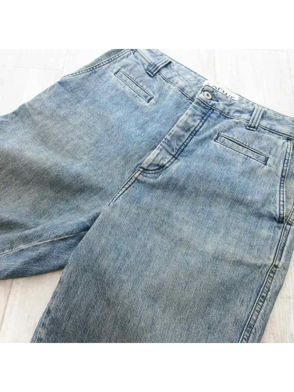 Loewe Fisherman Jeans Cut Off Denim Pants Japan 48